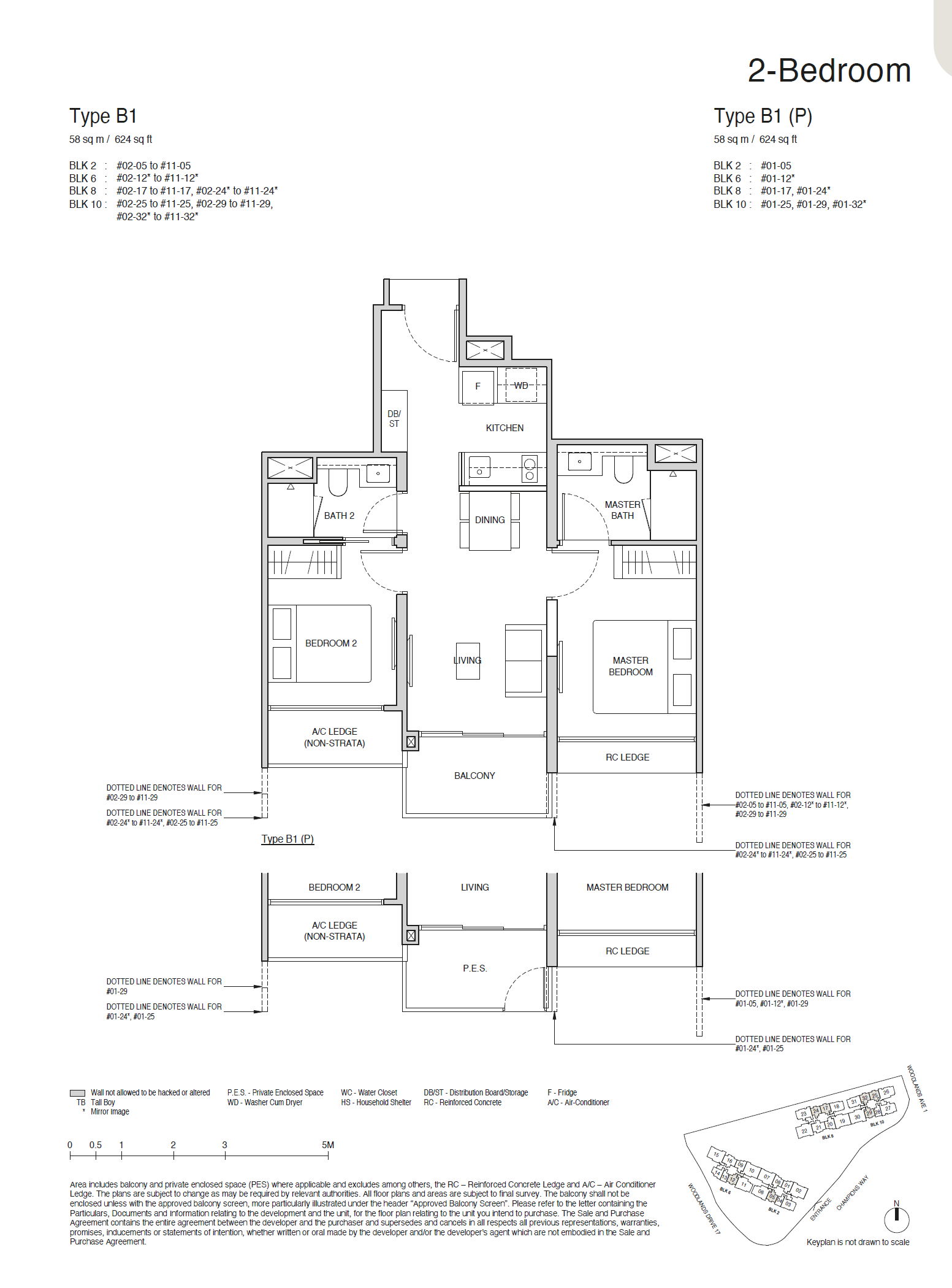 Norwood Grand 1 Bedroom Floor Plan 3
