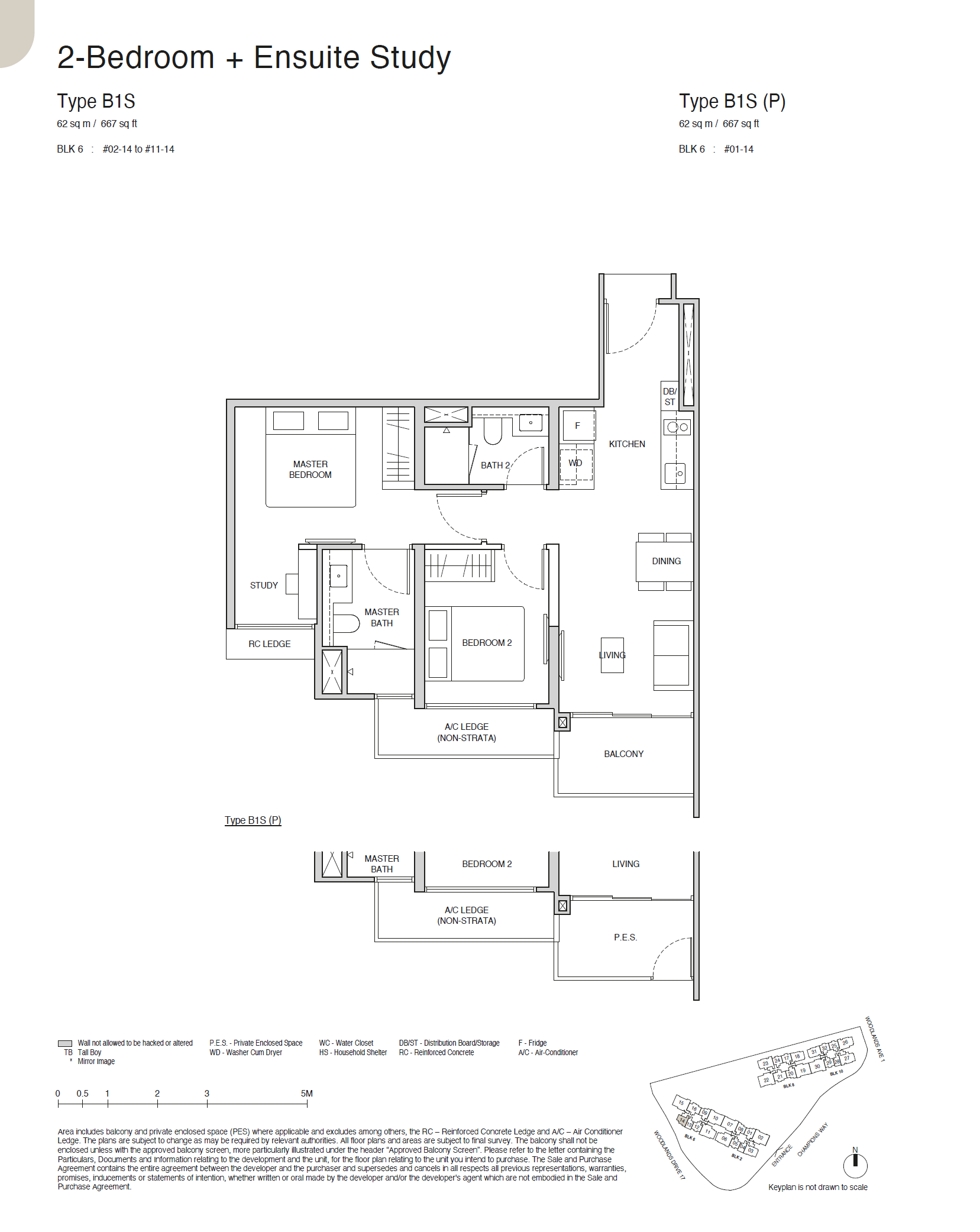 Norwood Grand 1 Bedroom Floor Plan 5
