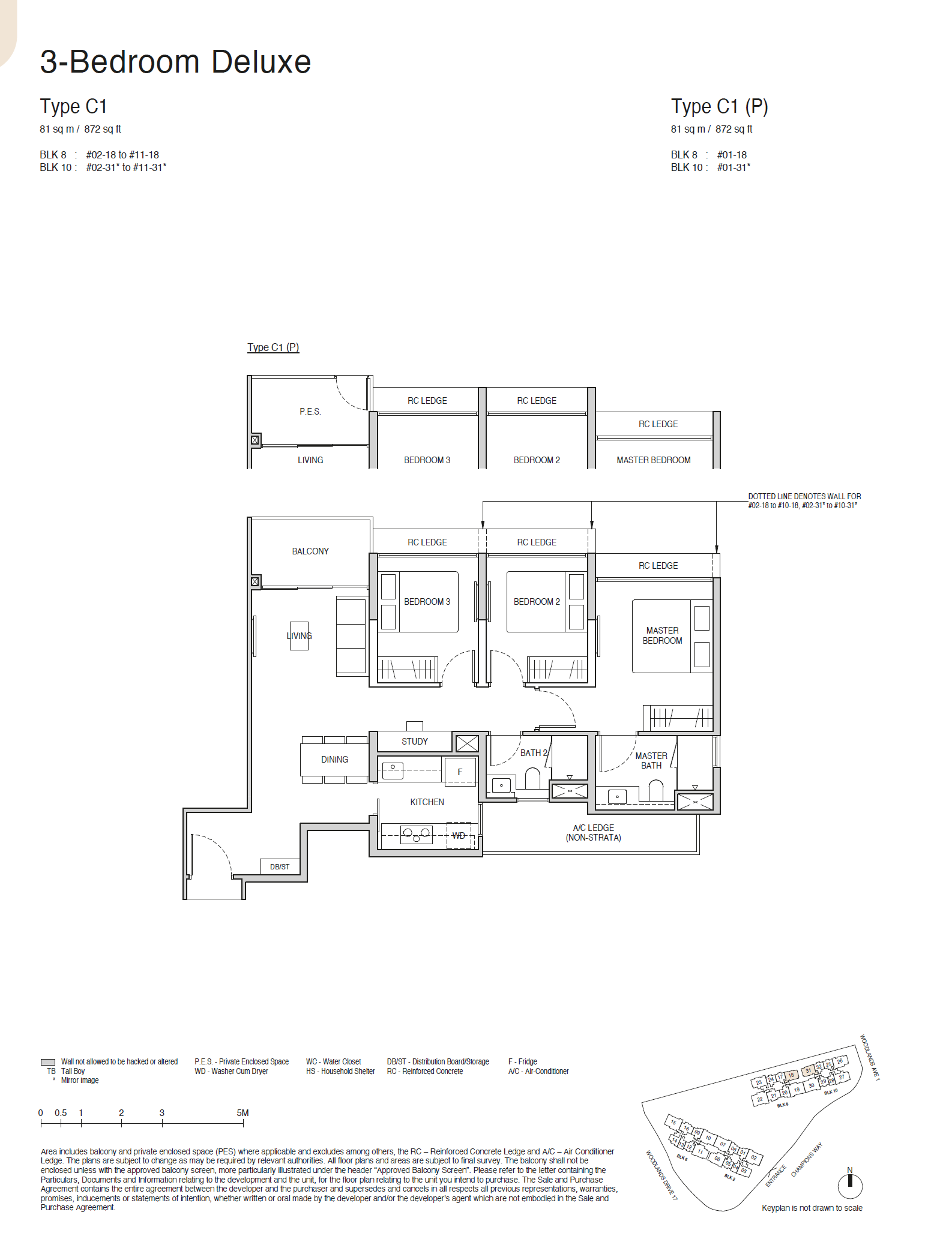 Norwood Grand 1 Bedroom Floor Plan 8